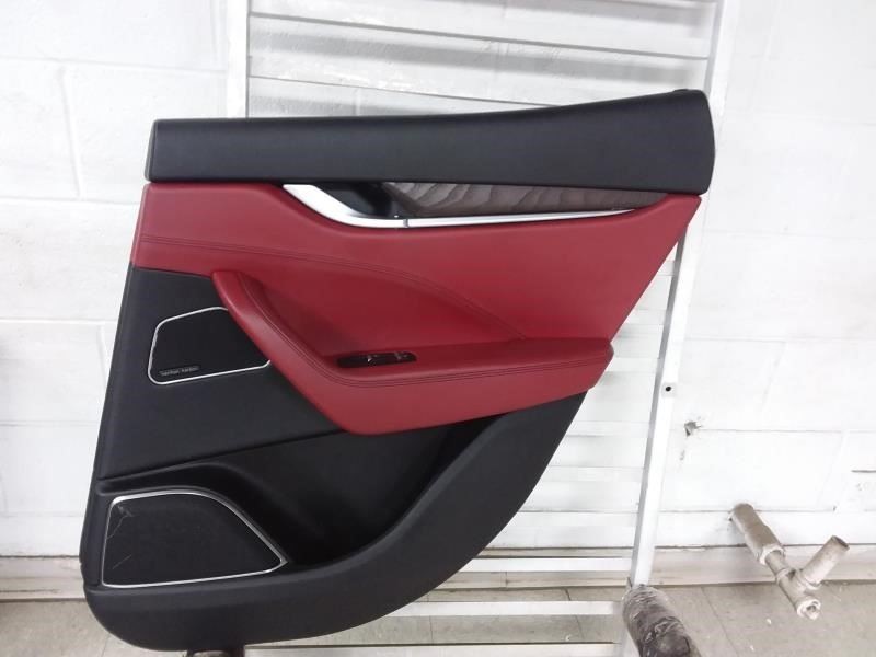 2017 MASERATI LEVANTE Passenger Right Side Rear Door Trim Panel  Black TRIM RBS