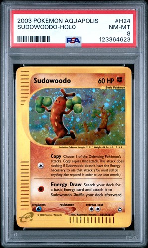 Sudowoodo graded PSA 8 for sale on eBay