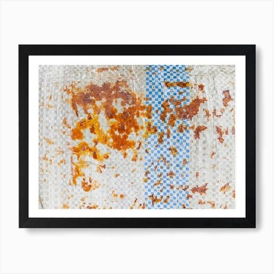 Rostige Plane. Rusty Leinwand 1 Kunstdruck gerahmt Wandbild Poster Leinwanddruck Bild