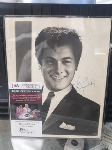 TONY CURTIS Hand Signed 8 X 10 " Photo Autograph JSA Cert