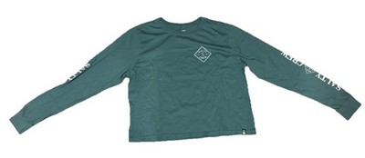 SALTY CREW Tippet Long Sleeve Cropped Skimmer Tee Turquoise Women s XL NWT