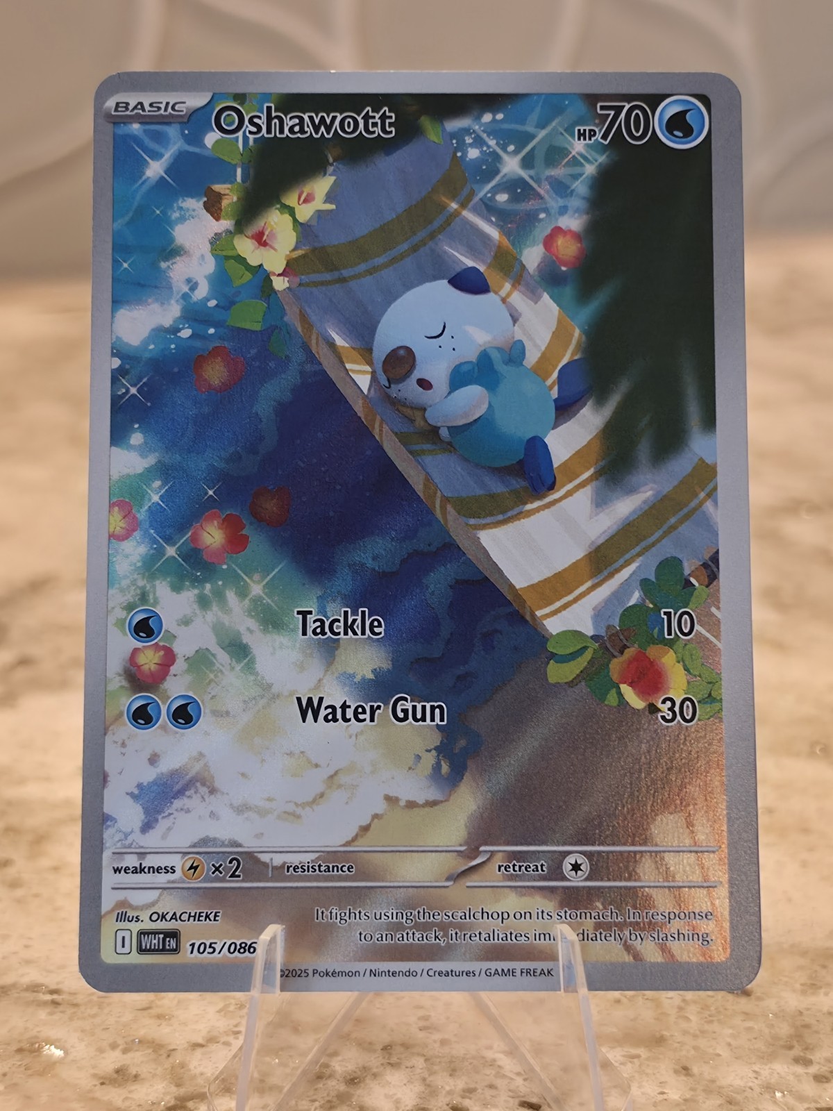 2025 Pokémon Scarlet & Violet - White Flare #105 Oshawott