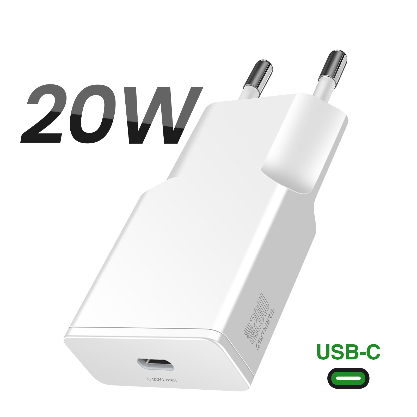 Pack Starter iPhone Coque Transparente Silicone et Chargeur USB C 20W