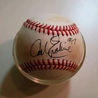 Carl Erskine original autographed National League MLB baseball Dodgers