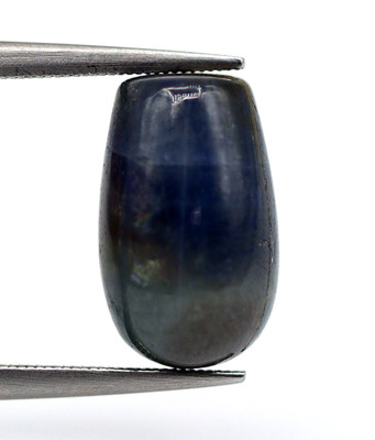 Lose Cabochon Saphir Burma Dunkelblau Bead Drilled Keine Wärme 6,63 Ct