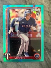 2025 Topps Chrome - Dustin Harris #131 Teal Refractor 186/299 (RC)