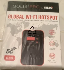 Solis 5G Mobile Hotspot - Local & Global Coverage Router.  Brand New, Sealed