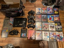 Sega Mega Drive bundle with 19 Games , 4 controllers, poster , original box