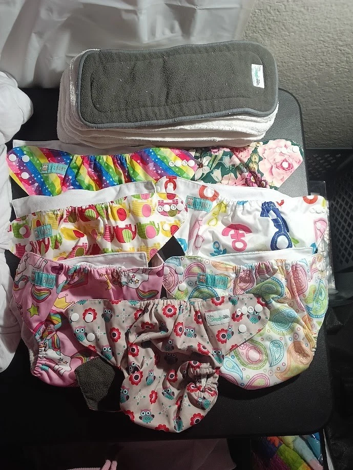 Alva Baby and Angelic Ware cloth diapers Bundle