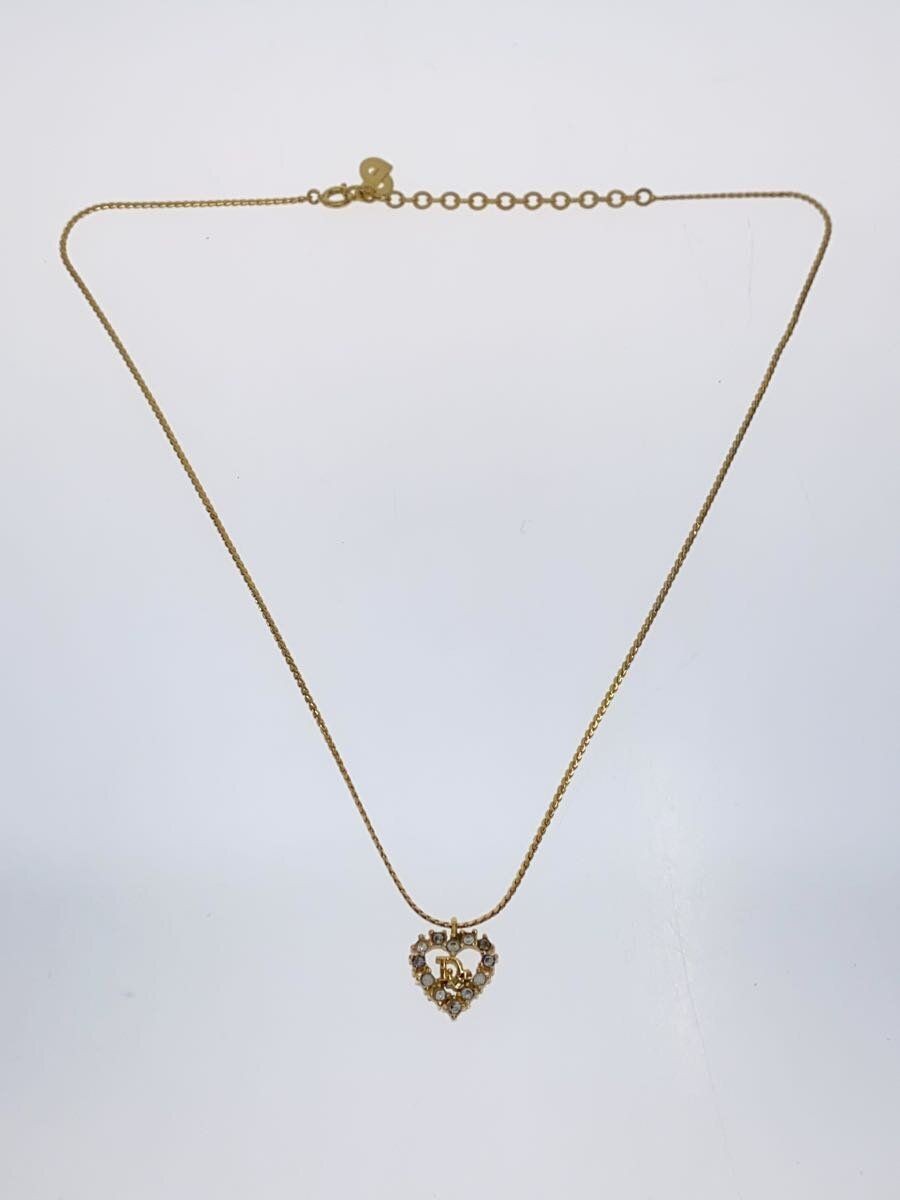 Christian Dior Necklace Heart -- Women's Ladies With GLD Top