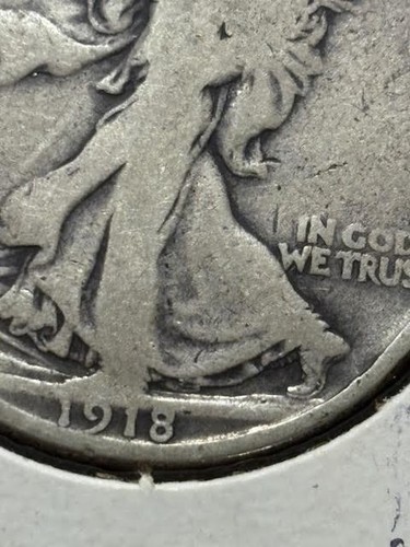 1918 S & 1918 D - Walking Liberty Half Dollar -BETTER DATES - Picture 7 of 9