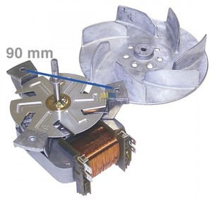 daniplus©  Heißluftherdventilator , Gebläsemotor, Umluftmotor für Backofen, Herd