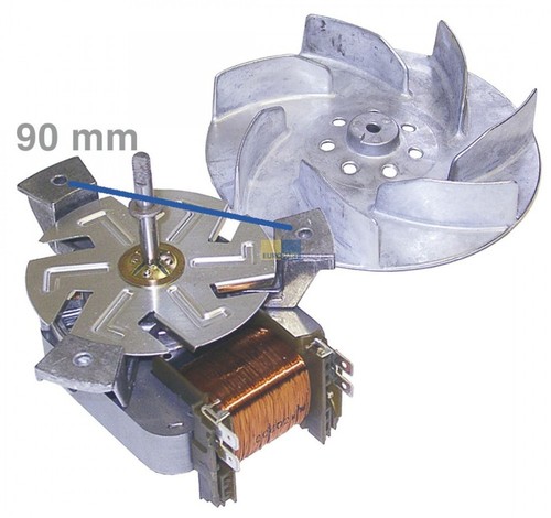 daniplus©  Heißluftherdventilator , Gebläsemotor, Umluftmotor für Backofen, Herd