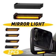 Smoked Sequential For 04-14 Ford F-150 LED Under Side Mirror Turn Signal Lights