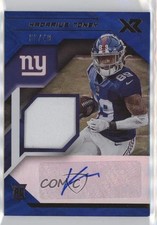 2021 Panini XR Rookie Swatch Auto Blue /49 Kadarius Toney #RSA-KTO Auto 16wc