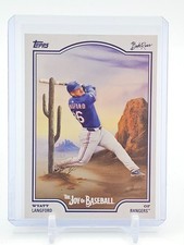 WYATT LANGFORD 2025 TOPPS X BOB ROSS JOY OF BASEBALL #37 RANGERS A Q3735