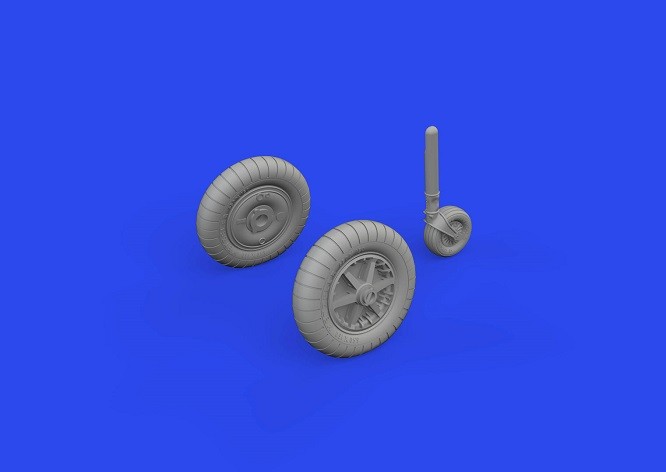 Eduard Accessories 672316 - 1:72 Bf 109F Wheels Print 1/72 Eduard - New