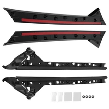 Pair Inner & Outer Windshield A Pillar Molding Trim For Ford Explorer 2011-2019