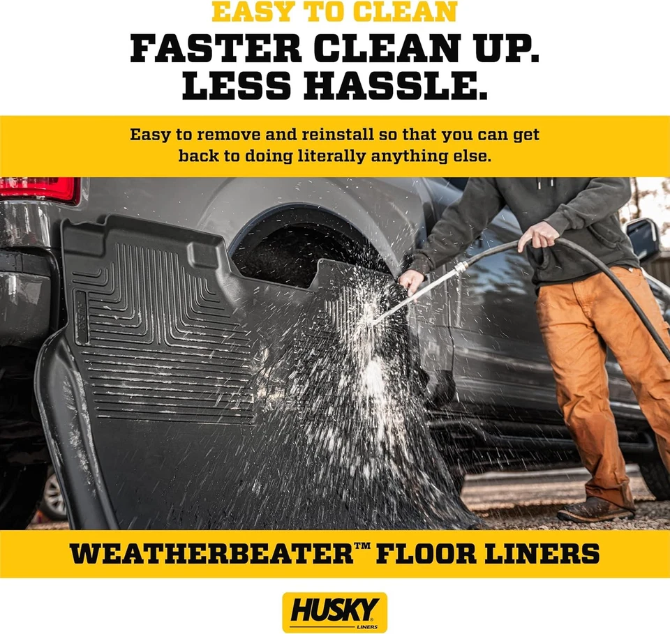 Alfombrillas Husky Liners Weatherbeater | Se adapta a Ford F-150 2015-2025 negras Foto 4 de 4