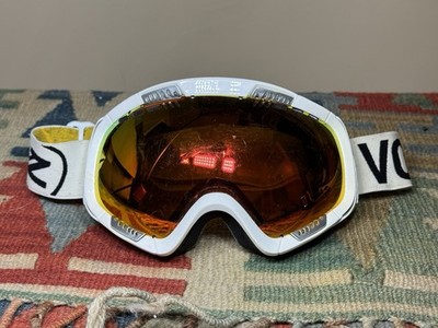 Vintage VonZipper Feenom White Y2K 00s Orange Lens Ski Snowboard Goggles
