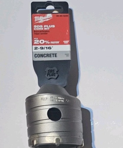 Milwaukee 2-9/16 in SDS-Plus Core Bit 48-20-5230 – 2 in Overall Length – 2 in…