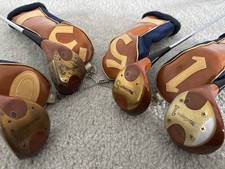 Vintage MacGregor Persimmon Woods 1 3 4 5 with Covers RH Good Condition