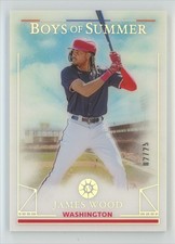 James Wood 2024 Panini Boys of Summer Red /25 #42 Washington Nationals