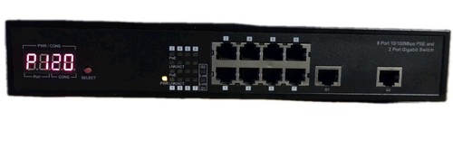 LW-5082U-U 8 PORT 10/100M W/LED Display & 2G RJ-45 PoE switch - 第 2/7 張圖片