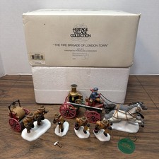 READ - Dept 56 -Heritage Village The Fire Brigade of London Town 5 Piece #58406