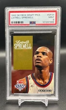 1992-93 Skybox Draft Pick #DP24 Latrell Sprewell ROOKIE RC PSA Graded Card NBA