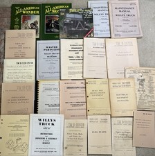 Wwii Willys Jeep Mb Ford Gpw Technical Manual Master Lot 23pc Tm Snl M416 Shop Wwii Willys Jeep Mb Ford Gpw Technical Manual Master Lot 23pc Tm Snl M416 Shop