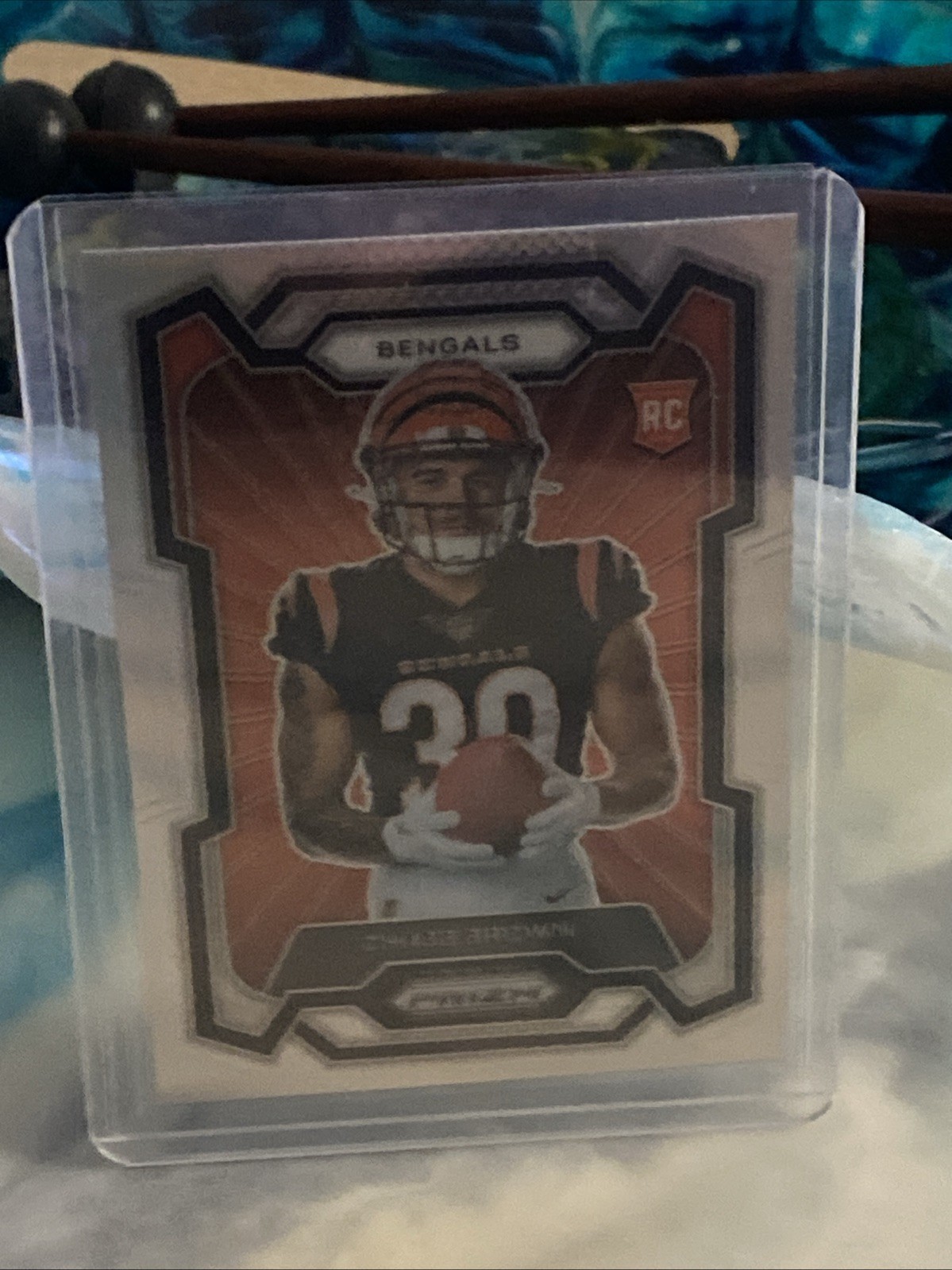 2023 Panini Prizm Chase Brown RC #335 Rookie Variation Silver Cincinnati Bengals
