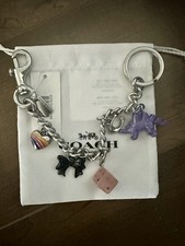 Authentic NWT COACH Motif Chain Bag Charm