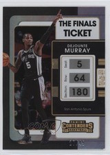 2021-22 Panini Contenders The Finals Ticket 27/49 Dejounte Murray #89 18yu