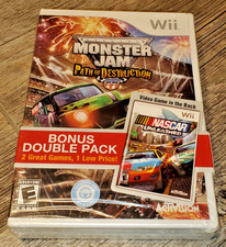 Nintendo Wii: DOUBLE PACK NASCAR UNLEASHED/MONSTER JAM PATH OF DESTRUCTION New