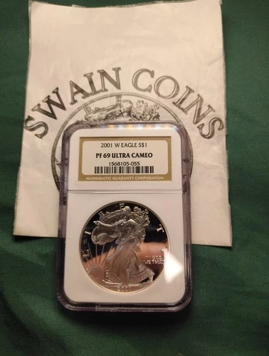2001 W American Silver Eagle PF69 UCAM NGC E3-5