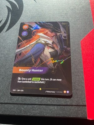 Riftbound Miss Fortune 309*/298 Signed English NM - Origins Bounty Hunter