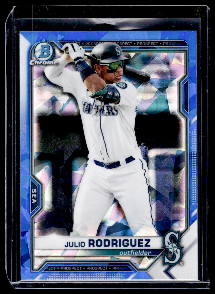 2021 Bowman Sapphire Edition Julio Rodriguez #BCP-86 Seattle Mariners