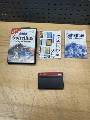 Sega Master System Golvellius Valley Of Doom Complete W/ Manual & Poster