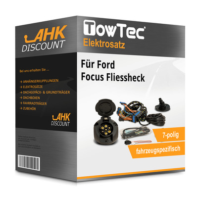 Für Ford Focus Fliessheck 03- TOWTEC E-Satz 7polig fahrzeugspezifisch Neuware