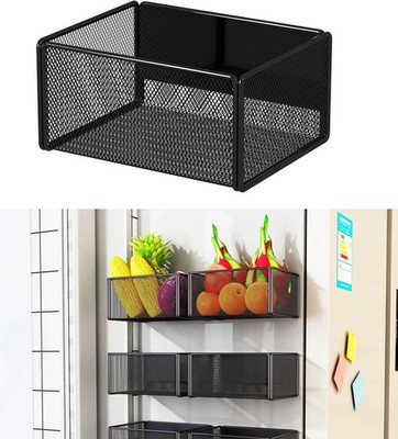 Magnetic Basket Organizer Holder for Fridge Magnetic Storage Bin Box Containers