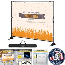Versatile 10x8 Ft Aluminum Backdrop Stand with Quick Setup for Professional Use