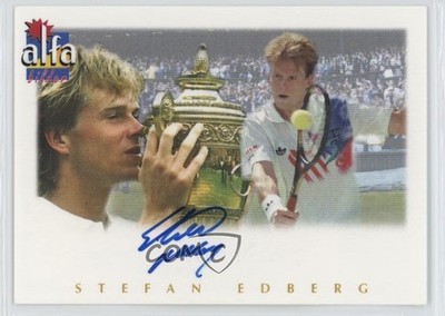 2014 Alfabilder European Stars Auto 80/100 Stefan Edberg #GES-09 Auto HOF 04le