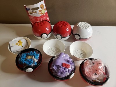 READ!! Mega Construx Pokémon Pikachu Poke Ball Pokemon 6 POKEBALLS - READ!!!