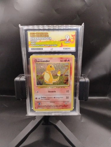 Pokémon TCG Charmander 001/034 Classic Collection HOLO Ace Graded 9 MINT