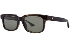 Mont Blanc MB0383S 002 Sunglasses Men's Havana/Grey Lenses Rectangle Shape 54mm