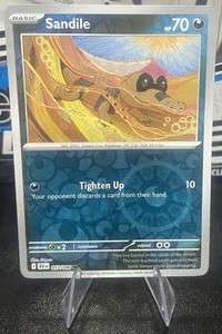 Sandile (Reverse Holo) - 057/086 - Black Bolt - NM/M - Pokemon - English New! ✨