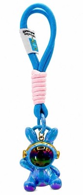 Bunny Astro Astronaut Keychain Rainbow Galaxy Bag Charm Cute Space Keyring