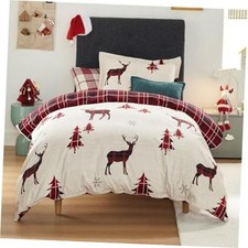 Twin Size Christmas Duvet Cover Twin 68" x 90" 01 - Reindeer No Comforter