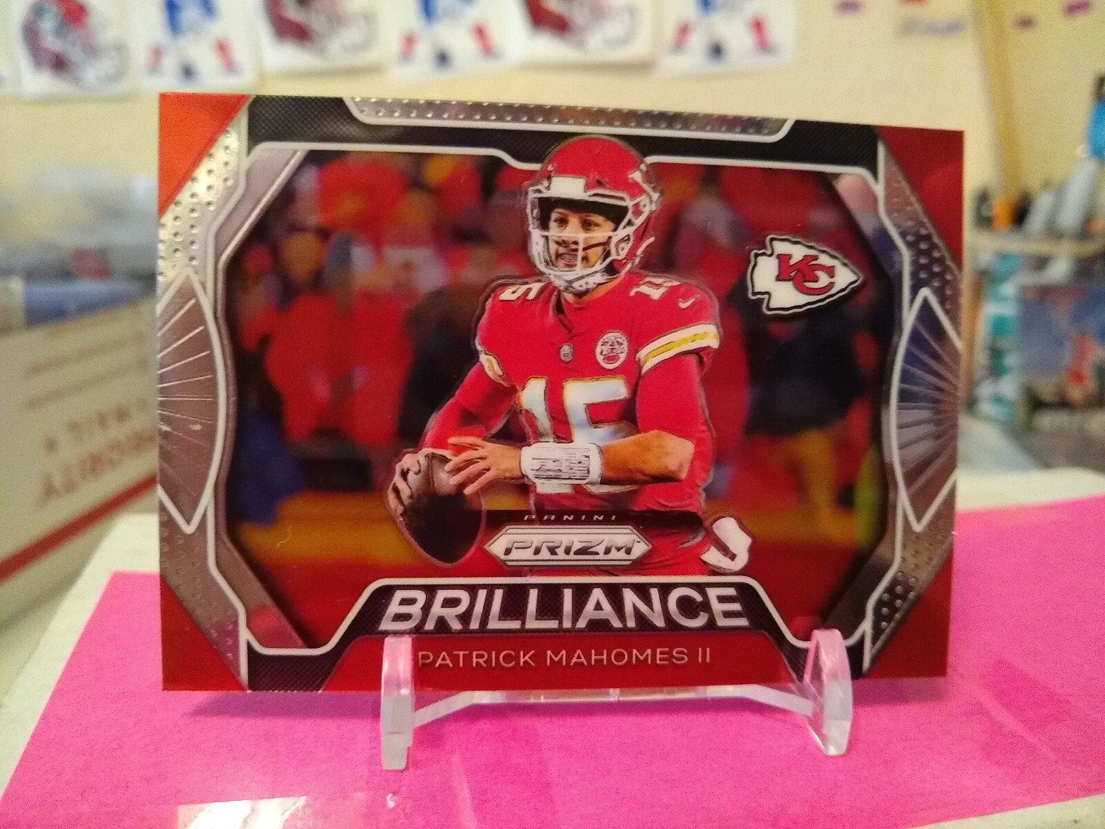 2019 Prizm Patrick Mahomes II Brillance Insert Card #B-PM